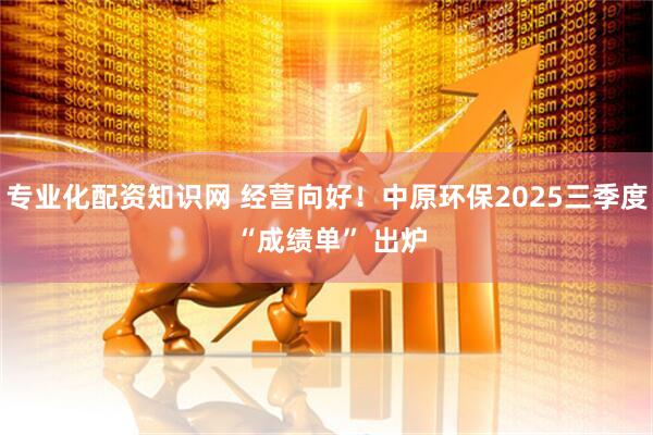专业化配资知识网 经营向好！中原环保2025三季度 “成绩单” 出炉